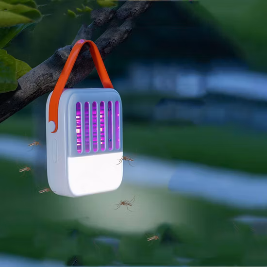 Luz de acampamento recarregável 3.6w 5v abs armadilhas de insetos bug zapper mosquito zapper lâmpada assassino do mosquito lanterna com painel solar